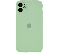 Чохол Silicone Case Full Camera Protective (AA) для Apple iPhone 12 (6.1") Зелений / Pistachio