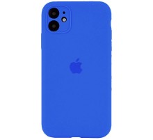 Чохол Silicone Case Full Camera Protective (AA) для Apple iPhone 12 (6.1") Синій / Capri Blue