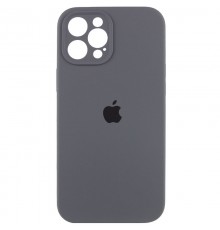 Чохол Silicone Case Full Camera Protective (AA) для Apple iPhone 12 Pro (6.1") Сірий / Dark Gray