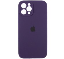 Чохол Silicone Case Full Camera Protective (AA) для Apple iPhone 12 Pro (6.1") Фіолетовий / Elderberry