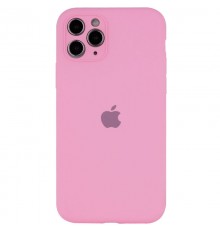 Чохол Silicone Case Full Camera Protective (AA) для Apple iPhone 12 Pro (6.1") Рожевий / Light pink / PVH