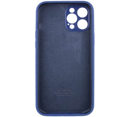 Чохол Silicone Case Full Camera Protective (AA) для Apple iPhone 12 Pro (6.1") Синій / Deep navy / PVH Чохол Silicone Case Full Camera Protective (AA) для Apple iPhone 12 Pro (6.1") Синій / Deep navy / PVH