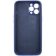 Чохол Silicone Case Full Camera Protective (AA) для Apple iPhone 12 Pro (6.1") Синій / Deep navy / PVH