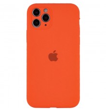 Чохол Silicone Case Full Camera Protective (AA) для Apple iPhone 12 Pro (6.1") Помаранчевий / Kumquat