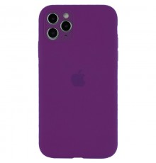 Чохол Silicone Case Full Camera Protective (AA) для Apple iPhone 12 Pro (6.1") Фіолетовий / Grape
