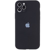 Чохол Silicone Case Full Camera Protective (AA) для Apple iPhone 12 Pro (6.1") Чорний / Black