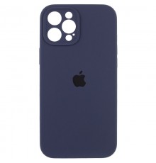 Чохол Silicone Case Full Camera Protective (AA) для Apple iPhone 12 Pro (6.1") Темно-синій / Midnight blue / PVH