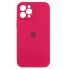 Чохол Silicone Case Full Camera Protective (AA) для Apple iPhone 12 Pro (6.1") Червоний / Rose Red / PVH