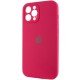 Чохол Silicone Case Full Camera Protective (AA) для Apple iPhone 12 Pro (6.1") Червоний / Rose Red / PVH