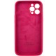 Чохол Silicone Case Full Camera Protective (AA) для Apple iPhone 12 Pro (6.1") Червоний / Rose Red / PVH