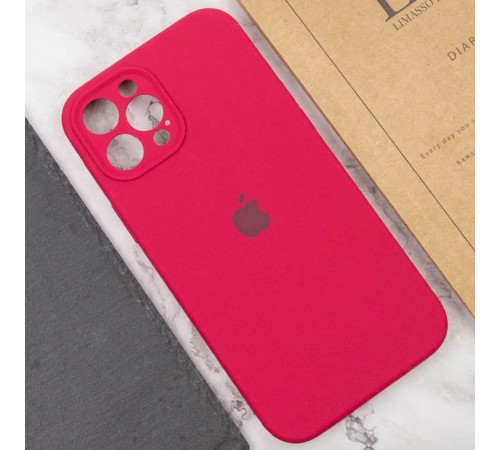 Чохол Silicone Case Full Camera Protective (AA) для Apple iPhone 12 Pro (6.1") Червоний / Rose Red / PVH Чохол Silicone Case Full Camera Protective (AA) для Apple iPhone 12 Pro (6.1") Червоний / Rose Red / PVH