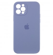 Чохол Silicone Case Full Camera Protective (AA) для Apple iPhone 12 Pro (6.1") Сірий / Lavender Gray / PVH