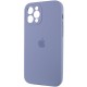 Чохол Silicone Case Full Camera Protective (AA) для Apple iPhone 12 Pro (6.1") Сірий / Lavender Gray / PVH