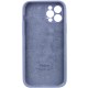 Чохол Silicone Case Full Camera Protective (AA) для Apple iPhone 12 Pro (6.1") Сірий / Lavender Gray / PVH