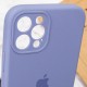 Чохол Silicone Case Full Camera Protective (AA) для Apple iPhone 12 Pro (6.1") Сірий / Lavender Gray / PVH