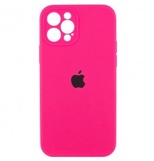 Чохол Silicone Case Full Camera Protective (AA) для Apple iPhone 12 Pro (6.1") Рожевий / Barbie pink / PVH