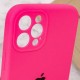 Чохол Silicone Case Full Camera Protective (AA) для Apple iPhone 12 Pro (6.1") Рожевий / Barbie pink / PVH