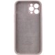 Чохол Silicone Case Full Camera Protective (AA) для Apple iPhone 12 Pro Max (6.7") Сірий / Lavender / PVH