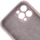 Чохол Silicone Case Full Camera Protective (AA) для Apple iPhone 12 Pro Max (6.7") Сірий / Lavender / PVH