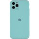 Чохол Silicone Case Full Camera Protective (AA) для Apple iPhone 12 Pro Max (6.7") Бірюзовий / Ice Blue