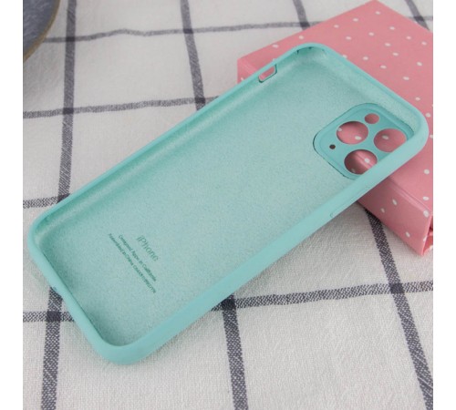 Чохол Silicone Case Full Camera Protective (AA) для Apple iPhone 12 Pro Max (6.7") Бірюзовий / Ice Blue Чохол Silicone Case Full Camera Protective (AA) для Apple iPhone 12 Pro Max (6.7") Бірюзовий / Ice Blue