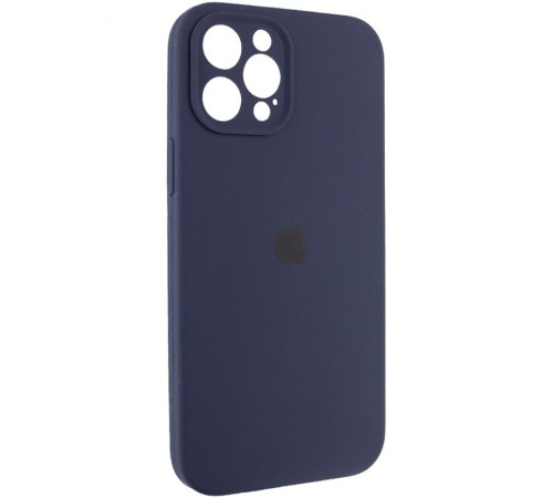 Чохол Silicone Case Full Camera Protective (AA) для Apple iPhone 12 Pro Max (6.7") Темно-синій / Midnight blue / PVH