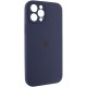 Чохол Silicone Case Full Camera Protective (AA) для Apple iPhone 12 Pro Max (6.7") Темно-синій / Midnight blue / PVH