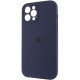 Чохол Silicone Case Full Camera Protective (AA) для Apple iPhone 12 Pro Max (6.7") Темно-синій / Midnight blue / PVH