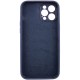 Чохол Silicone Case Full Camera Protective (AA) для Apple iPhone 12 Pro Max (6.7") Темно-синій / Midnight blue / PVH