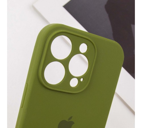 Чохол Silicone Case Full Camera Protective (AA) для Apple iPhone 12 Pro Max (6.7") Зелений / Dark Olive / PVH Чохол Silicone Case Full Camera Protective (AA) для Apple iPhone 12 Pro Max (6.7") Зелений / Dark Olive / PVH