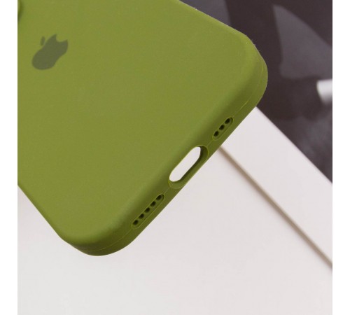 Чохол Silicone Case Full Camera Protective (AA) для Apple iPhone 12 Pro Max (6.7") Зелений / Dark Olive / PVH Чохол Silicone Case Full Camera Protective (AA) для Apple iPhone 12 Pro Max (6.7") Зелений / Dark Olive / PVH