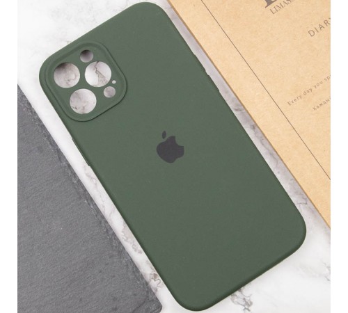 Чохол Silicone Case Full Camera Protective (AA) для Apple iPhone 12 Pro Max (6.7") Зелений / Cyprus Green / PVH Чохол Silicone Case Full Camera Protective (AA) для Apple iPhone 12 Pro Max (6.7") Зелений / Cyprus Green / PVH