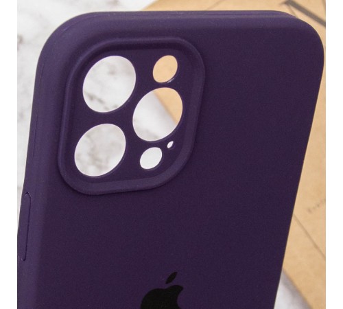 Чохол Silicone Case Full Camera Protective (AA) для Apple iPhone 12 Pro Max (6.7") Фіолетовий / Elderberry / PVH Чохол Silicone Case Full Camera Protective (AA) для Apple iPhone 12 Pro Max (6.7") Фіолетовий / Elderberry / PVH