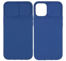 Чохол Camshield Square TPU зі шторкою для камери для Apple iPhone 11 Pro Max (6.5") Синій