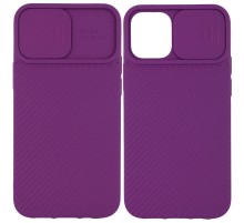 Чохол Camshield Square TPU зі шторкою для камери для Apple iPhone 11 Pro Max (6.5") Фіолетовий