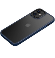 TPU+PC чохол Metal Buttons для Apple iPhone 11 (6.1") Синій / Navy Blue