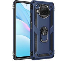 Ударостійкий чохол Serge Ring for Magnet для Xiaomi Mi 10T Lite / Redmi Note 9 Pro 5G Темно-синій