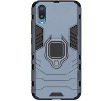 Ударостійкий чохол Transformer Ring for Magnet для Samsung Galaxy A02 Сірий / Metal slate