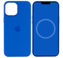 Чохол Silicone case (AAA) with Magsafe and Animation для Apple iPhone 12 Pro / 12 (6.1") Синій / Capri Blue
