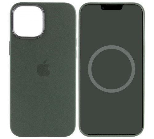 Чохол Silicone case (AAA) with Magsafe and Animation для Apple iPhone 12 Pro / 12 (6.1") Зелений / Cyprus Green