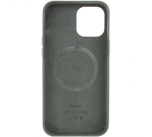 Чохол Silicone case (AAA) with Magsafe and Animation для Apple iPhone 12 Pro / 12 (6.1") Зелений / Cyprus Green