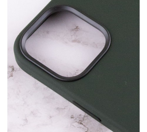 Чохол Silicone case (AAA) with Magsafe and Animation для Apple iPhone 12 Pro / 12 (6.1") Зелений / Cyprus Green