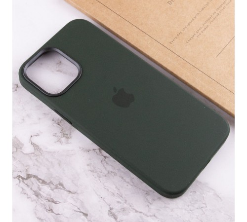 Чохол Silicone case (AAA) with Magsafe and Animation для Apple iPhone 12 Pro / 12 (6.1") Зелений / Cyprus Green