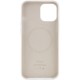 Чохол Silicone case (AAA) with Magsafe and Animation для Apple iPhone 12 Pro / 12 (6.1") Білий / White