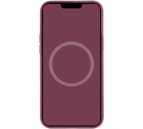 Чохол Silicone case (AAA) with Magsafe and Animation для Apple iPhone 12 Pro / 12 (6.1") Бордовий / Plum