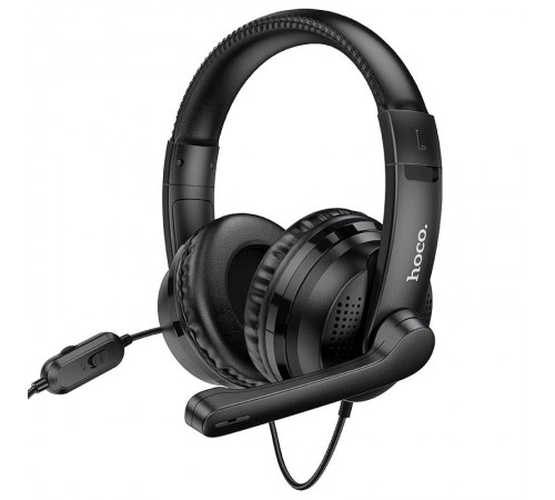 Накладні навушники Hoco W103 Magic Tour Gaming (3.5mm/1.2m) Чорний