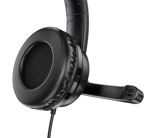 Накладні навушники Hoco W103 Magic Tour Gaming (3.5mm/1.2m) Чорний