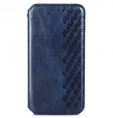 Шкіряний чохол-книжка GETMAN Cubic (PU) для Xiaomi Redmi Note 10 / Note 10s Синій