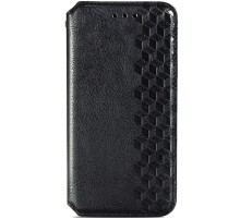Шкіряний чохол книжка GETMAN Cubic (PU) для Xiaomi Redmi Note 10 Pro / 10 Pro Max Чорний