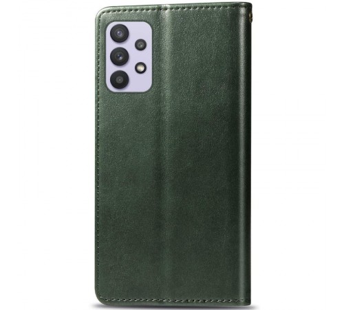 Шкіряний чохол-книжка GETMAN Gallant (PU) для Samsung Galaxy A32 4G Зелений